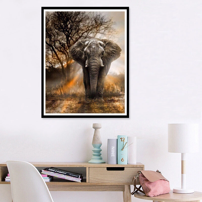 2019 Home Decoration Wholesale Diamond Painting Elephant 5D DIY Diamond Painting Hot Sale Products
