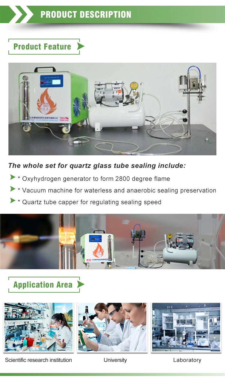 Oh1000 Hho Quartz Tube Vacuum Sealing System for Laboratory